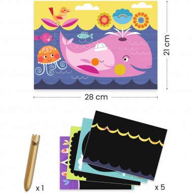 Cartes à  gratter pour les petits C'est rigolo à  découvrir - Djeco