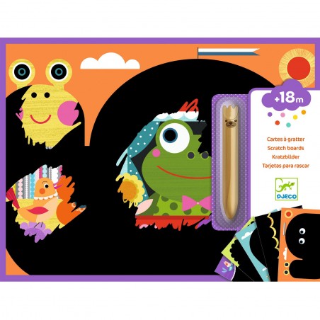 Cartes à  gratter pour les petits C'est rigolo à  découvrir - Djeco