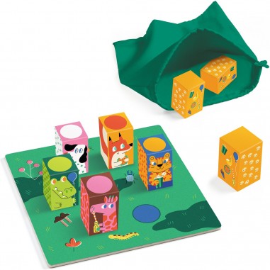 Jeu Memory éducatif en Tissu pour Enfant Animaux Domestiques