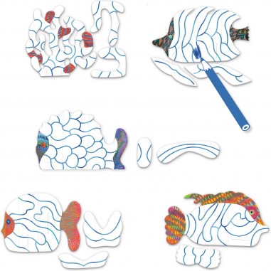 Créer avec du papier Sous les ondes - Djeco