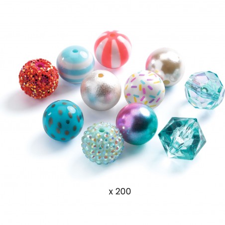 Perles bulles Argent - Loisirs créatifs - Djeco