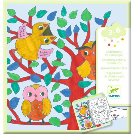 Coloriage pour les petits Distributeur de coloriages, Forêt - Djeco