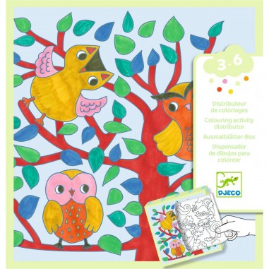 Coloriage pour les petits Distributeur de coloriages, Forêt - Djeco