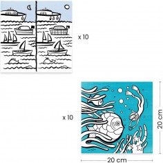 Coloriage pour les petits Distributeur de coloriages, Océan - Djeco 2