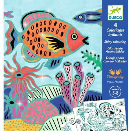 Coloriages surprises - Sous la mer - Djeco