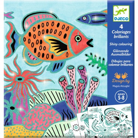 Coloriages surprises - Sous la mer - Djeco