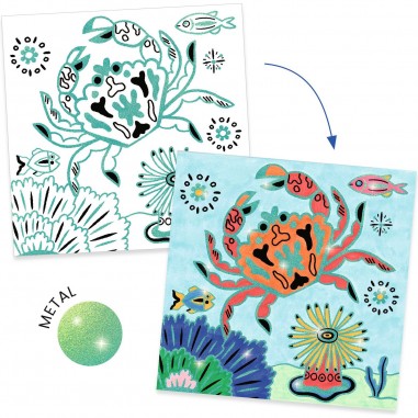 Coloriages surprises - Sous la mer - Djeco