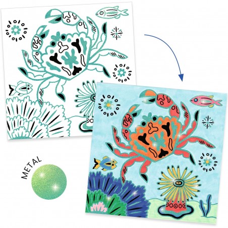 Coloriages surprises - Sous la mer - Djeco
