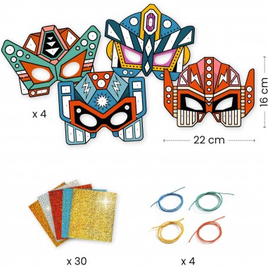 Mosaïques & Stickers - Super robots - Djeco