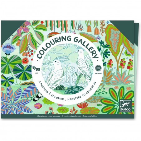 Posters à colorier Sauvages - Colouring Gallery - Djeco
