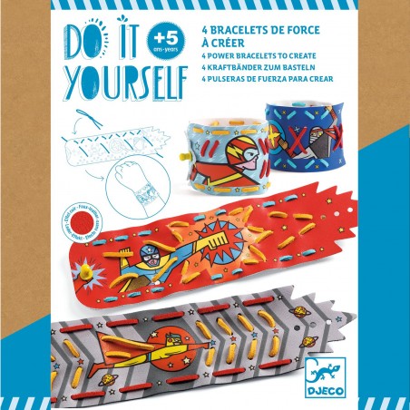Bracelets de force à créer Super-pouvoirs - Do it Yourself - Djeco
