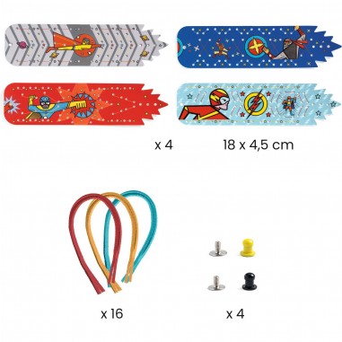 Bracelets de force à créer Super-pouvoirs - Do it Yourself - Djeco
