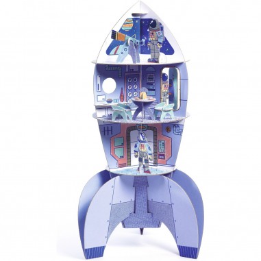 Colorie assemble et joue Diy Fusée - Djeco