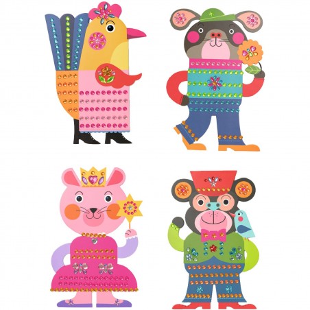 Créer avec des stickers Eclatants - Djeco