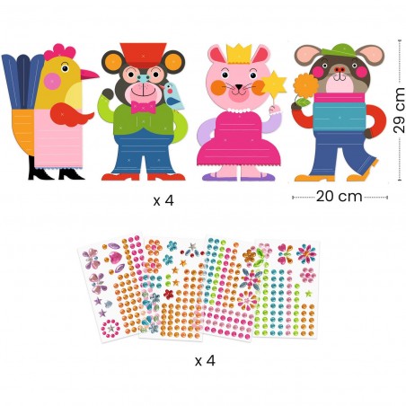 Créer avec des stickers Eclatants - Djeco