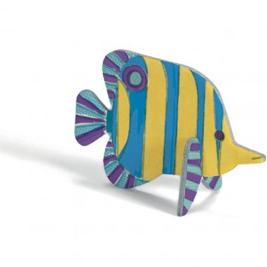 Colorie assemble et joue Diy Mer - Djeco