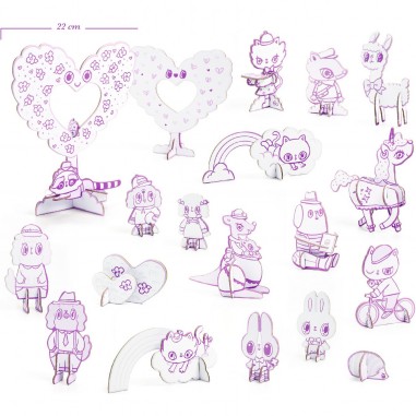 Color. Assemble. Play - Kawaii world - Djeco