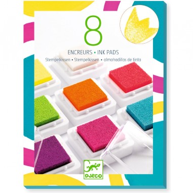 Les couleurs des grands - 8 encreurs et 1 nettoyeur - Djeco