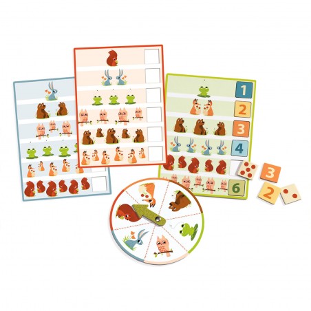 Eduludo - Bingo 1,2,3 chiffres - Djeco