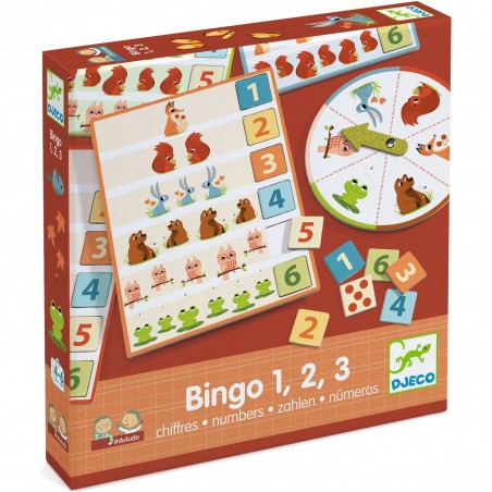 Eduludo - Bingo 1,2,3 chiffres - Djeco