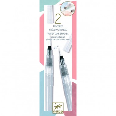 Les couleurs des grands - 2 pinceaux à  réservoir d'eau - Djeco