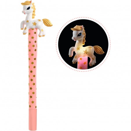 Stylo lumineux Licorne - Djeco