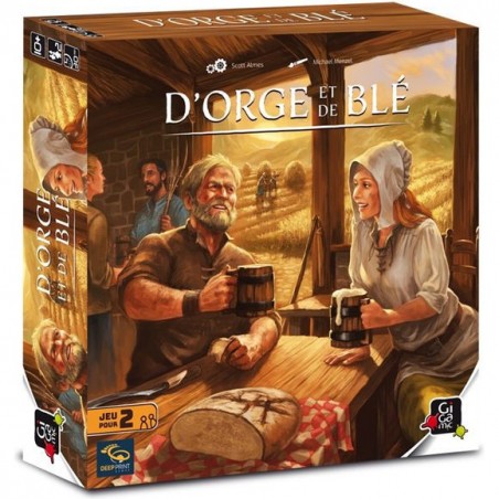 D'Orge et de Blé - Jeu de Plateau pour 2 Joueurs - Gigamic