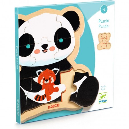 Puzzlo Panda - Puzzle en bois enfant - Djeco
