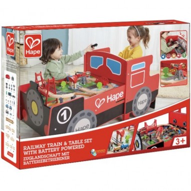 Table locomotive - Coffre à jouet - Hape Toys