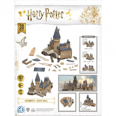 Harry Potter: La Grande Salle 3D Puzzle - 4D Cityscape Worldwide Limited - Jeux classiques - Asmodee