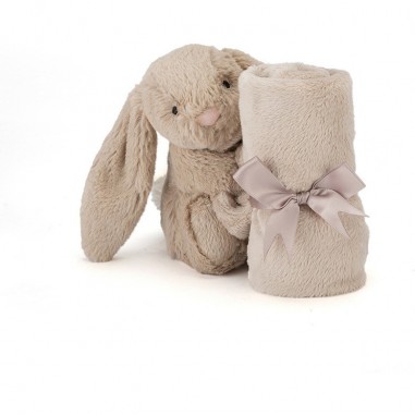 Doudou Couverture Lapin Beige Bashful - Jellycat