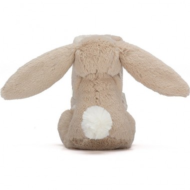 Doudou Couverture Lapin Beige Bashful - Jellycat