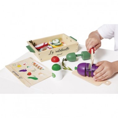 Coffret patisseries jouet - Accessoire dinette bois enfant 3 ans - Janod