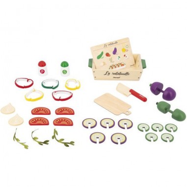 Coffret patisseries jouet - Accessoire dinette bois enfant 3 ans - Janod
