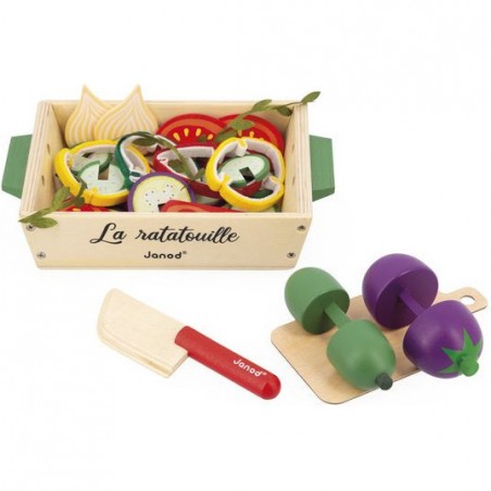 Coffret patisseries jouet - Accessoire dinette bois enfant 3 ans - Janod
