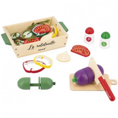 Coffret patisseries jouet - Accessoire dinette bois enfant 3 ans - Janod