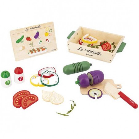 Coffret patisseries jouet - Accessoire dinette bois enfant 3 ans - Janod
