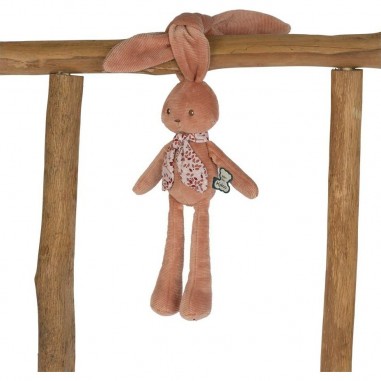 Petit Doudou Lapin Marron Orange Kaloo - Lapinoo