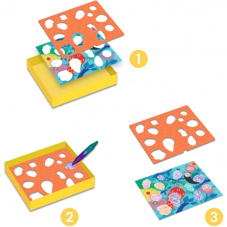 Coloriage pour les petits - Piou piou & co - Djeco
