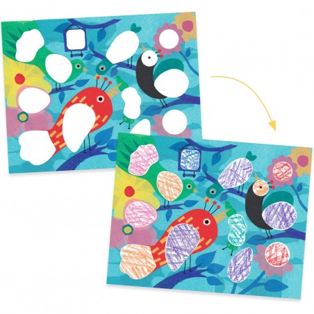 Coloriage pour les petits - Piou piou & co - Djeco