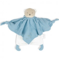 Doudou Bio Ours bleu Petit Pas – Kaloo 2