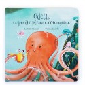 Livre cartonné - Odell La Petite Pieuvre Courageuse - Jellycat