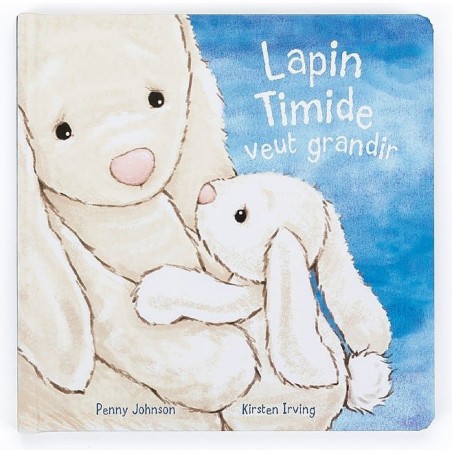 Livre cartonné - Lapin Timide Veut Grandir - Jellycat