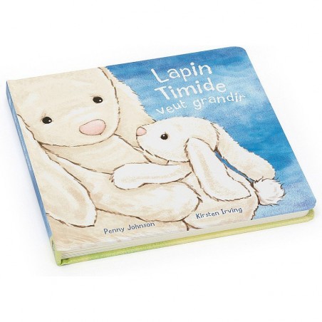Livre cartonné - Lapin Timide Veut Grandir - Jellycat