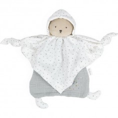 Doudou en coton Bio Ours Gris - Petit Pas - Kaloo