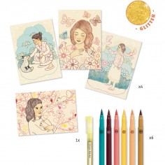 Feutres pinceaux sous le charme - loisirs créatifs - Djeco 2