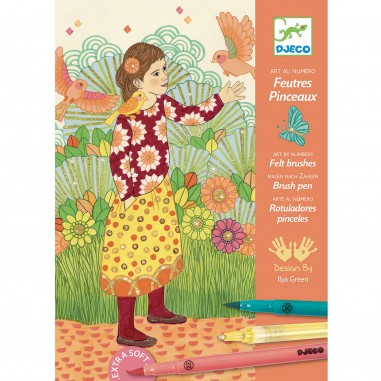 Feutres pinceaux sous le charme - loisirs créatifs - Djeco