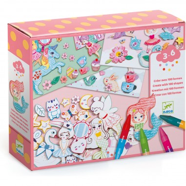 Dessin des petits - Un monde à  créer, filles - Djeco