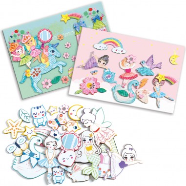 Dessin des petits - Un monde à  créer, filles - Djeco