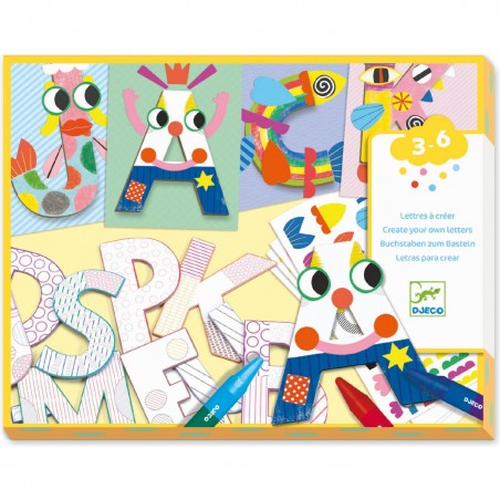 Créer avec des formes lettres - loisirs créatifs - Djeco
